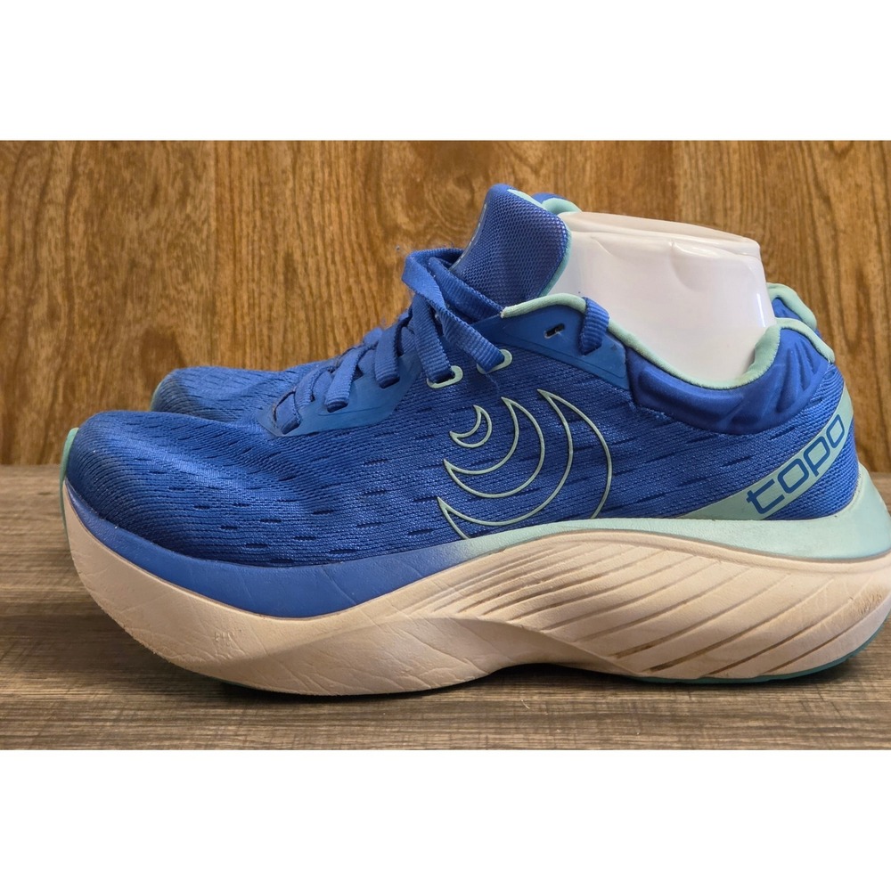 Topo Atmos Running Shoes Sneakers Womens Size 6.5 Blue Aqua - Picture 3 of 11